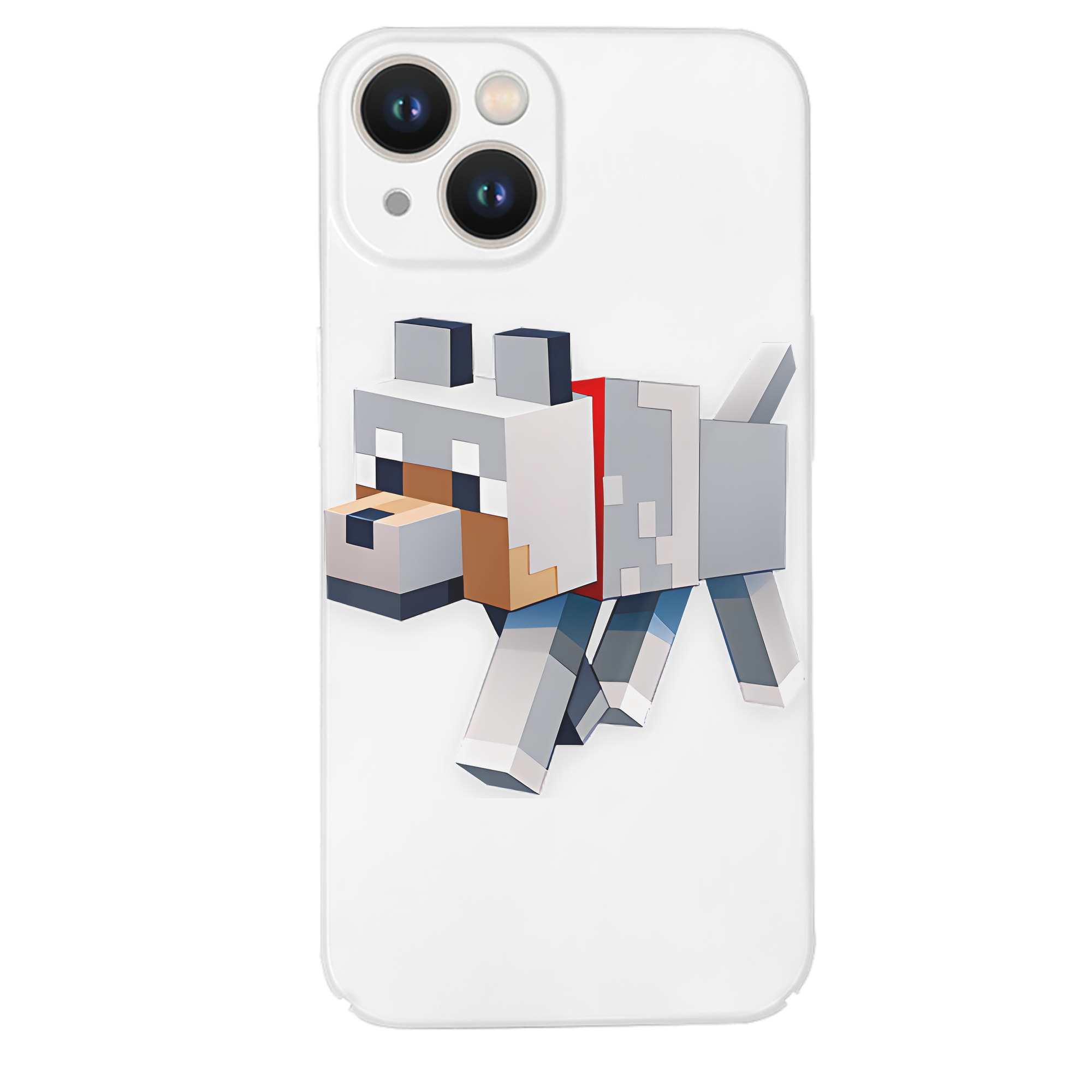 （画像用） マインクラフト ブロックの世界 Minecraft MC Block world 【iPhone 14シリーズ対応】ハードケース
